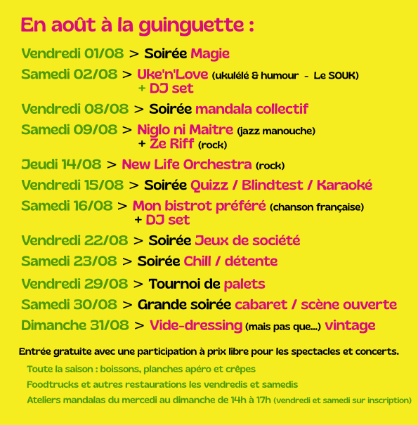 Actualité de la guinguette